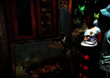Rumah rusak akibat peristiwa pergerakan tanah, di Kampung Kadu Embe, Desa Parigi, Kecamatan Saketi, Kabupaten Pandeglang. (DOKUMEN)