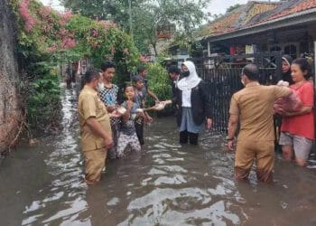 Genangan di Kampung Rawa Bamban Disebut Karena Kontur Tanah Rendah