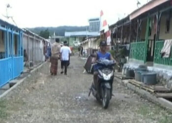 Situasi Huntap di Kampung Pasirmalang, Desa Sumber Jaya, Kecamatan Sumur, Kabupaten Pandeglang. (ISTIMEWA)