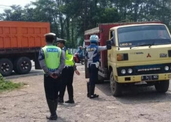 Nekat Bawa Truk dengan Muatan Over, Satlantas Polres Lebak Sebut Bisa Dibui