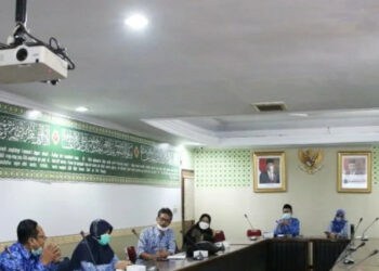 Diskominfo Kabupaten Serang, melakukan rapat koordinasi terkait penilaian indeks KAMI, belum lama ini. (ISTIMEWA)