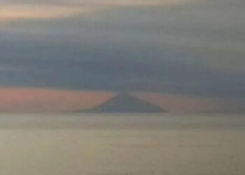 Kondisi Gunung Anak Krakatau. (ISTIMEWA)