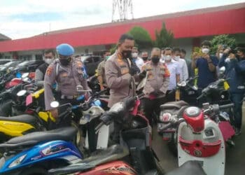 Polres Metro Tangerang Kota Amankan 52 Motor Hasil Curian