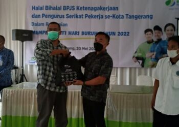 Gelar Halalbihalal, BPJamsostek Kota Tangerang Sosialisasikan JMO dan Jatuh Tempo JHT