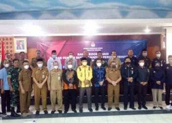 KPU Kabupaten Serang, menggelar rapat koordinasi pemilih berkelanjutan. (ISTIMEWA)