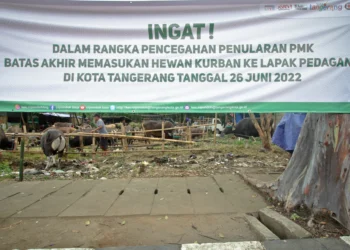 Foto Imbauan Larangan Masuk Hewan Kurban Jelang Idul Adha di Tangerang