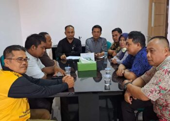 Perwakilan PPPK, bersilaturahmi dengan Plt Kepala BKPSDM Kabupaten Serang, Surtaman belum lama ini. (ISTIMEWA)