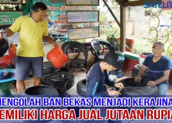 Video Kreatifitas Warga Kampung Pakcoy, Mengolah Ban Bekas Jadi Cuan
