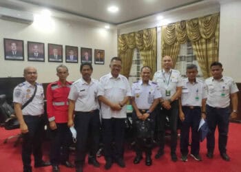 Jajaran Balai Teknik Perkeretaapian Jakarta - Banten, berkunjung ke KP3B, Curug, Kota Serang, Kamis (4/8/2022). (ISTIMEWA)