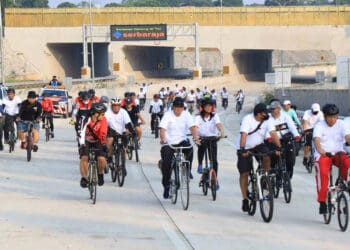 Sosialisasikan Tol Serpong-Balaraja dengan Gowes