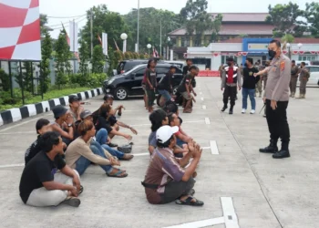 Polresta Tangerang Amankan 27 Pria Diduga Preman