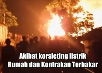 Video Empat Rumah dan 3 Kontrakan di Rangkasbitung Terbakar