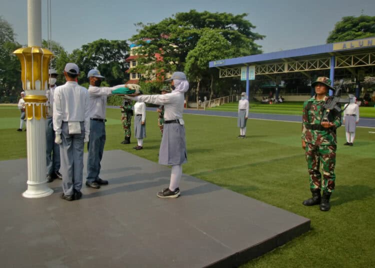 Foto Latihan Gabungan Paskibra Jelang HUT RI di Kota Tangerang