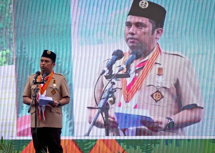 Foto Pengukuhan 1.000 Pramuka Garuda dan 41 Peserta Jambore Dunia