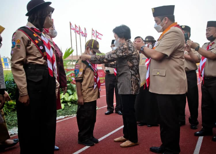 Foto Pengukuhan 1.000 Pramuka Garuda dan 41 Peserta Jambore Dunia