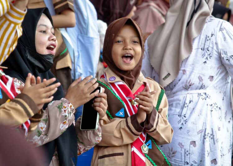 Foto Pengukuhan 1.000 Pramuka Garuda dan 41 Peserta Jambore Dunia