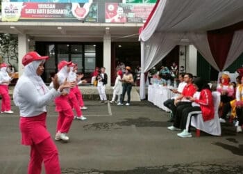 Memupuk Cinta Tanah Air Lewat Lomba Senam dan Mewarnai
