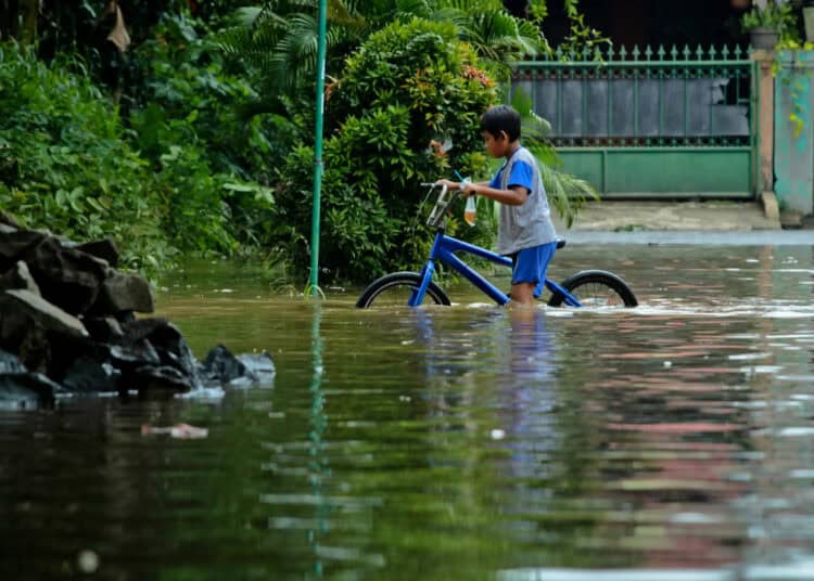 Foto Banjir di Perumahan Pinang Griya Permai Kota Tangerang