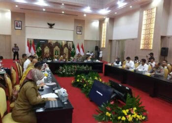 Rakor pengendalian inflasi daerah, Senin (5/9/2022). (ISTIMEWA)