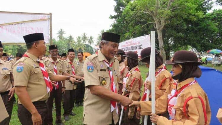 Wabup Pandji di acara Pramuka. (ISTIMEWA)