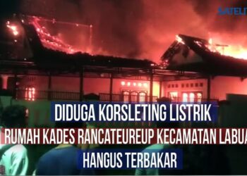 Video Rumah Kades di Pandeglang Hangus Terbakar