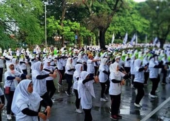 Peringati Hari Osteoporosis, Perwatusi Kota Tangerang Gelar Senam Osteodance