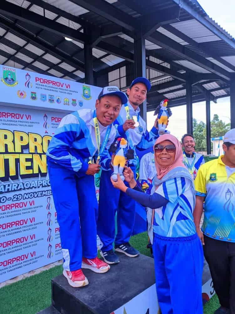 Tim pentaque Pandeglang raih medali Emas Porprov Banten 2022, Rabu (23/11/2022). (ISTIMEWA)