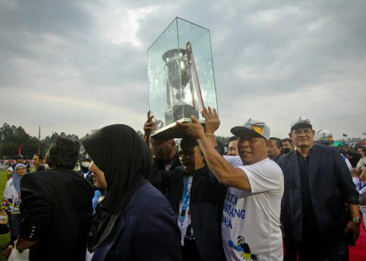 Foto Upacara Penutupan Porprov VI Banten, Kota Tangerang Juara Umum