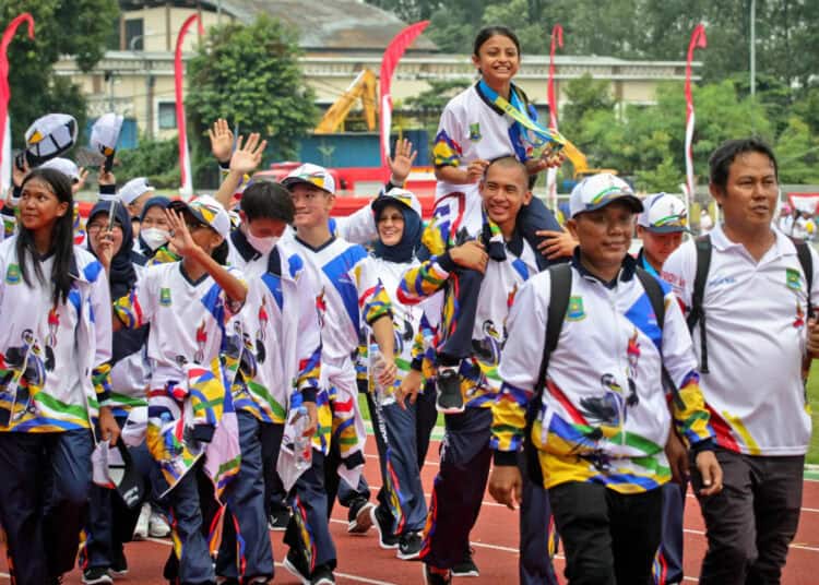 Foto Upacara Penutupan Porprov VI Banten, Kota Tangerang Juara Umum