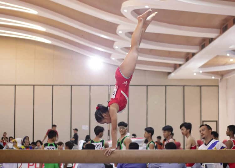 Foto Aksi Cabor Senam Artistik Putri Porprov VI Banten