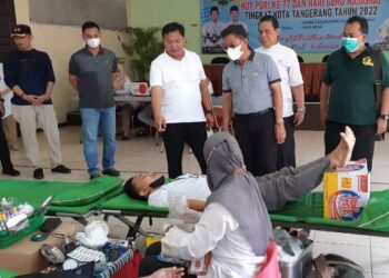 HUT PGRI Ke-77 dan Hari Guru Nasional, PGRI Kota Tangerang Gelar Donor Darah