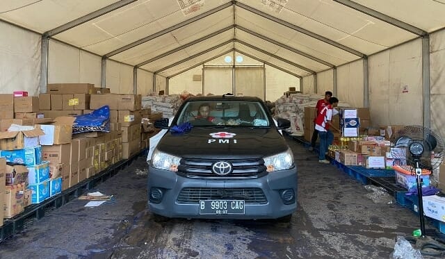PMI Kota Tangerang Salurkan Bantuan Alat Tulis Bagi Warga Penyintas Gempa Cianjur