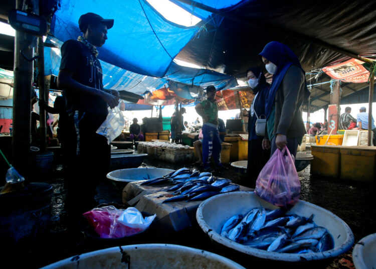 Foto Akibat Cuaca Ekstrim, Harga Ikan di TPI Cituis Tangerang Naik