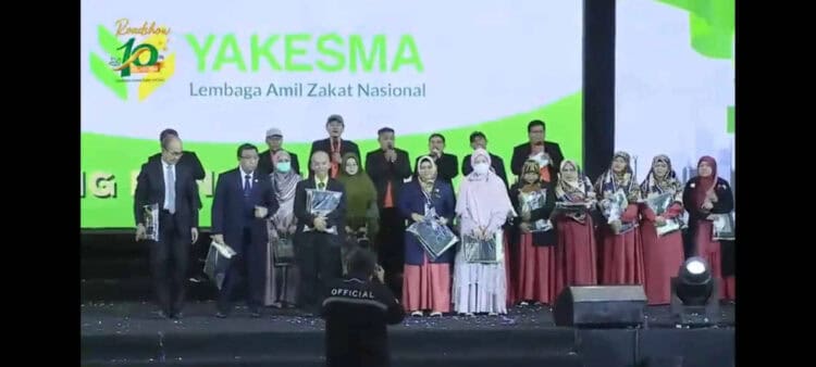 TANGKAPAN LAYAR: Suasana rangkaian Road Show 10 tahun Milad HNI di Jakarta yang disiarkan melalui Youtube.