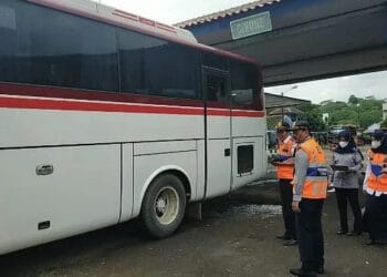 Bus AKAP di Terminal Mandala Lebak Dilakukan Pengecekan, Begini Hasilnya
