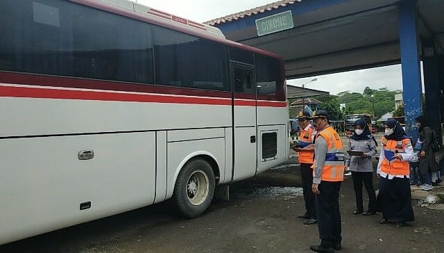 Bus AKAP di Terminal Mandala Lebak Dilakukan Pengecekan, Begini Hasilnya