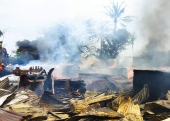 Tempat Produksi Mebel Lemari di Neglasari Ludes Terbakar