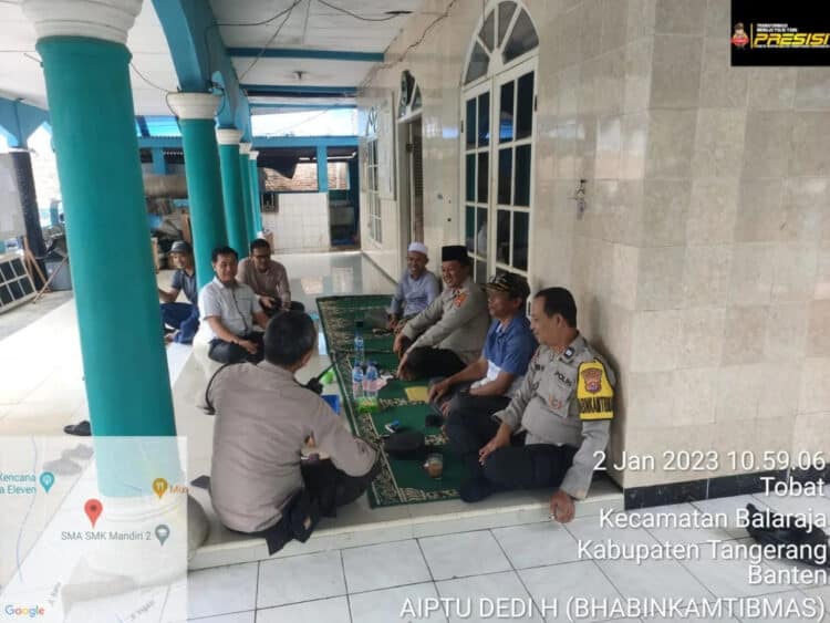 Polsek Balaraja Laksanakan Program Bakti Religi ke Masjid Jami Baitul Mu'min