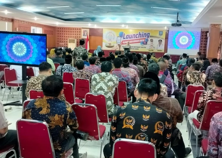 Launching Desa berbasis digital, di Kabupaten Serang, Senin (23/1/2023). (ISTIMEWA)
