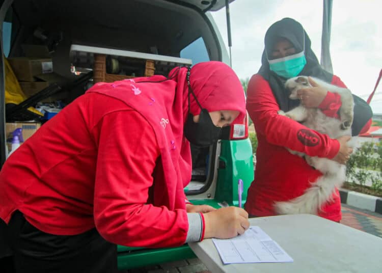 Foto Vaksinasi Rabies Hewan Peliharaan Gratis di Kota Tangerang