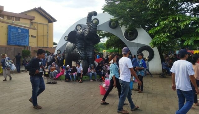 Libur Tahun Baru, Taman Tematik di Kota Tangerang Dipadati Pengunjung