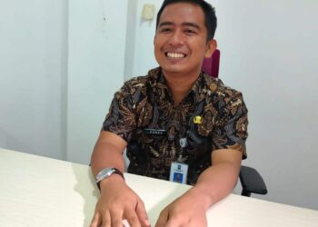 Kabid Pendataan dan Penetapan Bapenda Kabupaten Serang, Pandu Pangestu, ditemui di kantornya, Kamis (23/2/2023). (SIDIK/SATELITNEWS.COM)