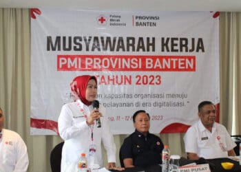 Suasana Musyawarah Kerja PMI Banten. (ISTIMEWA)