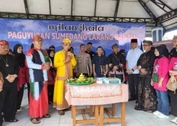 Paguyuban Sumedang Larang Banten rayakan Milangkala 3, Minggu (19/2/2023). (ISTIMEWA)