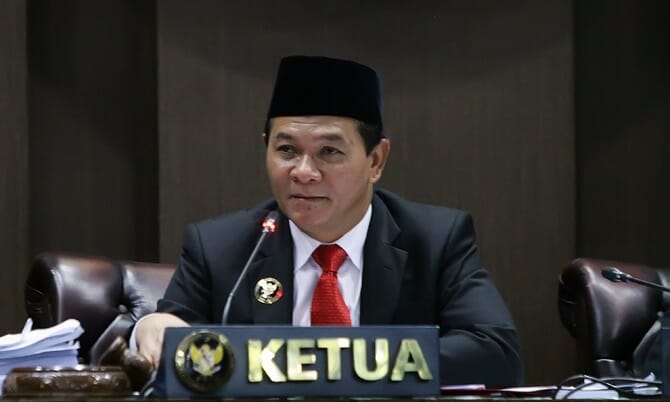 Ketua DKPP Heddy Lugito. (Dery Ridwansah/ JawaPos.com)