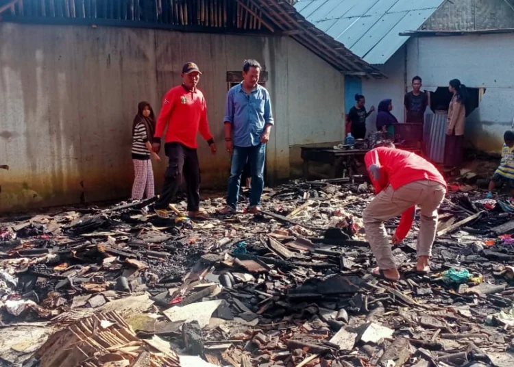 Rumah korban kebakaran di Desa Caringin, Kecamatan Labuan, Kabupaten Pandeglang. (ISTIMEWA)