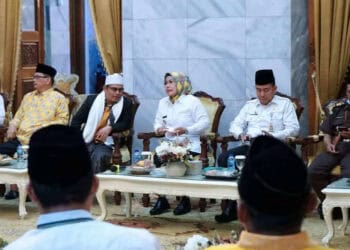 PENGAJIAN RUTIN - Kegiatan Pengajian Bulanan, yang digelar di Pendopo Bupati Serang. (ISTIMEWA)