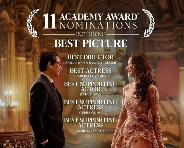 Raih 7 dari 11 Nominasi, Everything Everywhere Mendominasi Oscar 2023