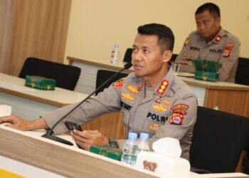 MEMBERIKAN KETERANGAN: Kapolres Kota Tangerang Kombes Pol Sigit Dany Setiyono saat wawancara. (DOK/SATELITNEWS)