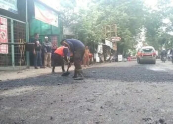 Jelang Mudik, Perbaikan Jalan di Lebak Dikebut